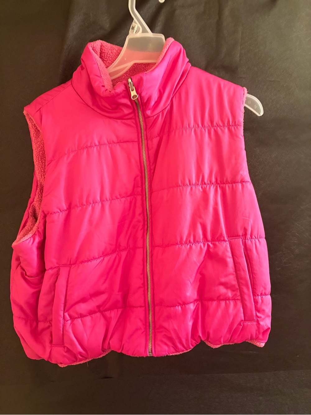 tek gear Hot Pink Quilted Puffer Vest - Girls Sleeveless Jacket